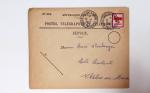 Bon lot de 86 plis ou devants de lettre avec timbres des cours d'instruction et timbres fictifs dont mandats-poste et mandats-cartes AFF Semeuses
