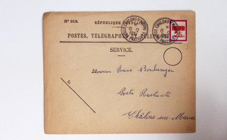 Bon lot de 86 plis ou devants de lettre avec timbres des cours d'instruction et timbres fictifs dont mandats-poste et mandats-cartes AFF Semeuses