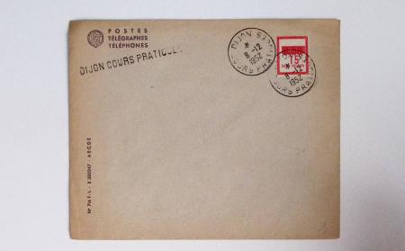 Bon lot de 86 plis ou devants de lettre avec timbres des cours d'instruction et timbres fictifs dont mandats-poste et mandats-cartes AFF Semeuses