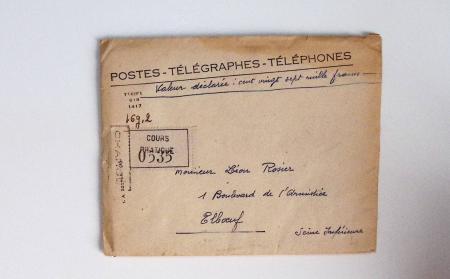 Bon lot de 86 plis ou devants de lettre avec timbres des cours d'instruction et timbres fictifs dont mandats-poste et mandats-cartes AFF Semeuses
