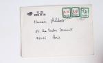Bon lot de 86 plis ou devants de lettre avec timbres des cours d'instruction et timbres fictifs dont mandats-poste et mandats-cartes AFF Semeuses