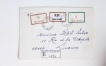 Bon lot de 86 plis ou devants de lettre avec timbres des cours d'instruction et timbres fictifs dont mandats-poste et mandats-cartes AFF Semeuses