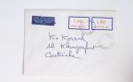 Bon lot de 86 plis ou devants de lettre avec timbres des cours d'instruction et timbres fictifs dont mandats-poste et mandats-cartes AFF Semeuses