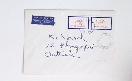 Bon lot de 86 plis ou devants de lettre avec timbres des cours d'instruction et timbres fictifs dont mandats-poste et mandats-cartes AFF Semeuses