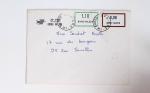 Bon lot de 86 plis ou devants de lettre avec timbres des cours d'instruction et timbres fictifs dont mandats-poste et mandats-cartes AFF Semeuses