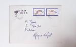 Bon lot de 86 plis ou devants de lettre avec timbres des cours d'instruction et timbres fictifs dont mandats-poste et mandats-cartes AFF Semeuses