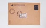Bon lot de 86 plis ou devants de lettre avec timbres des cours d'instruction et timbres fictifs dont mandats-poste et mandats-cartes AFF Semeuses