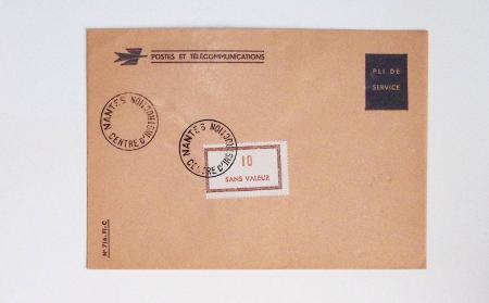 Bon lot de 86 plis ou devants de lettre avec timbres des cours d'instruction et timbres fictifs dont mandats-poste et mandats-cartes AFF Semeuses