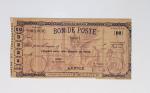 Bon lot de 86 plis ou devants de lettre avec timbres des cours d'instruction et timbres fictifs dont mandats-poste et mandats-cartes AFF Semeuses