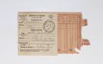 Bon lot de 86 plis ou devants de lettre avec timbres des cours d'instruction et timbres fictifs dont mandats-poste et mandats-cartes AFF Semeuses