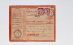 Bon lot de 86 plis ou devants de lettre avec timbres des cours d'instruction et timbres fictifs dont mandats-poste et mandats-cartes AFF Semeuses