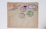 Bon lot de 86 plis ou devants de lettre avec timbres des cours d'instruction et timbres fictifs dont mandats-poste et mandats-cartes AFF Semeuses