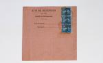Bon lot de 86 plis ou devants de lettre avec timbres des cours d'instruction et timbres fictifs dont mandats-poste et mandats-cartes AFF Semeuses