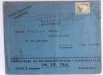 Classeur rouge contenant 93 lettres de la guerre d'Espagne provenant d'une collection primée en expo nationale dont censures et vignettes patriotiques