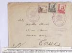 Classeur rouge contenant 93 lettres de la guerre d'Espagne provenant d'une collection primée en expo nationale dont censures et vignettes patriotiques