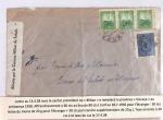 Classeur rouge contenant 93 lettres de la guerre d'Espagne provenant d'une collection primée en expo nationale dont censures et vignettes patriotiques