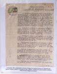 Dans un classeur bleu "exacompta" : timbres fiscaux de Cochinchine-taxes régionales Saïgon-Cholon sur 12 documents d'état-civil en matière indigène