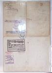Classeur souple bleu : 1 passeport et 11 documents diplomatiques destinés au consulat de Packoï (1948)