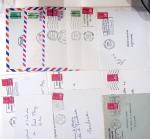 AUTOMATION DU COURRIER EN FRANCE : dans une boîte en bois de 50 cm x7 cm : plus de 600 lettres dont : MTM +MTE ; Test Mail : x 36 : CTA La Source