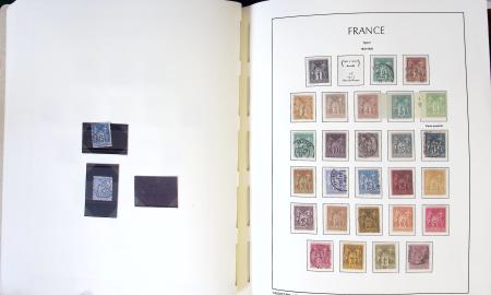 1849-1959, Collection bien fournie en album LEUCHTURM,