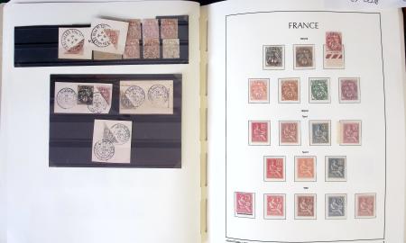 1849-1959, Collection bien fournie en album LEUCHTURM,