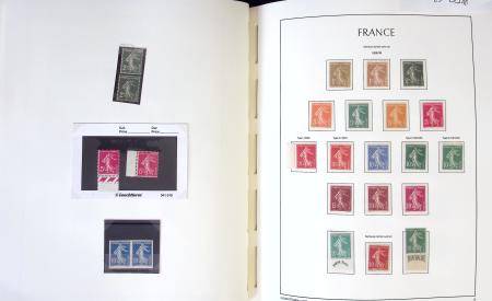 1849-1959, Collection bien fournie en album LEUCHTURM,