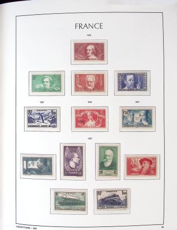 1849-1959, Collection bien fournie en album LEUCHTURM,