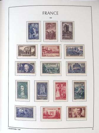 1849-1959, Collection bien fournie en album LEUCHTURM,