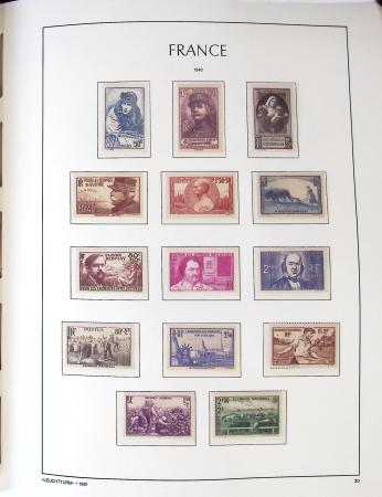1849-1959, Collection bien fournie en album LEUCHTURM,
