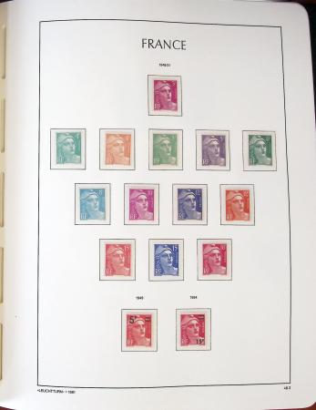 1849-1959, Collection bien fournie en album LEUCHTURM,