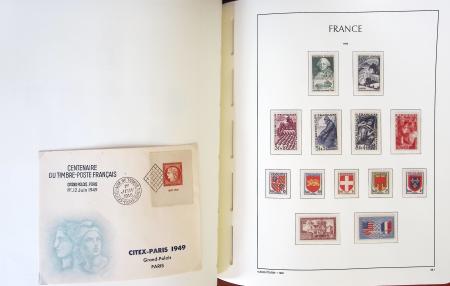 1849-1959, Collection bien fournie en album LEUCHTURM,