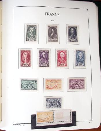 1849-1959, Collection bien fournie en album LEUCHTURM,
