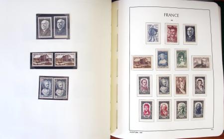 1849-1959, Collection bien fournie en album LEUCHTURM,