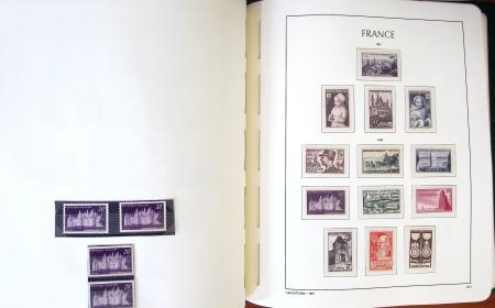 1849-1959, Collection bien fournie en album LEUCHTURM,