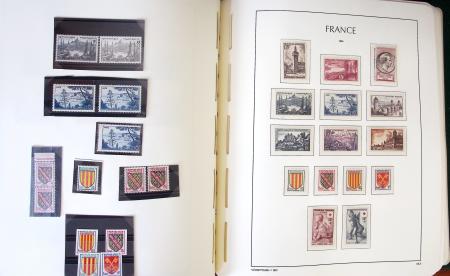 1849-1959, Collection bien fournie en album LEUCHTURM,