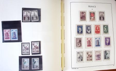 1849-1959, Collection bien fournie en album LEUCHTURM,