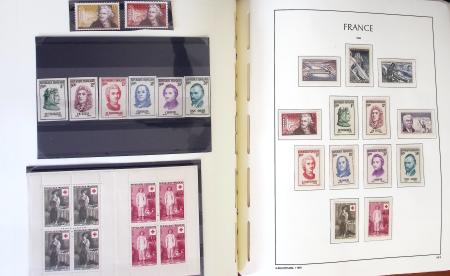 1849-1959, Collection bien fournie en album LEUCHTURM,