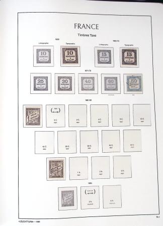 1849-1959, Collection bien fournie en album LEUCHTURM,