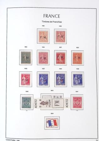 1849-1959, Collection bien fournie en album LEUCHTURM,