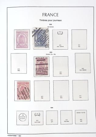 1849-1959, Collection bien fournie en album LEUCHTURM,