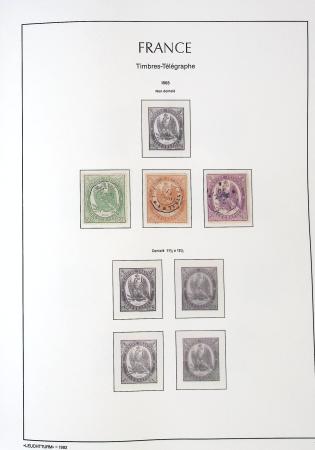 1849-1959, Collection bien fournie en album LEUCHTURM,