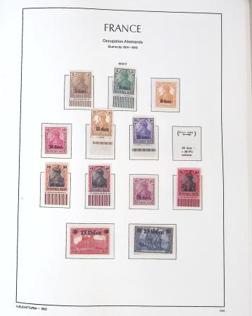 1849-1959, Collection bien fournie en album LEUCHTURM,