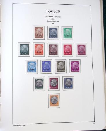 1849-1959, Collection bien fournie en album LEUCHTURM,