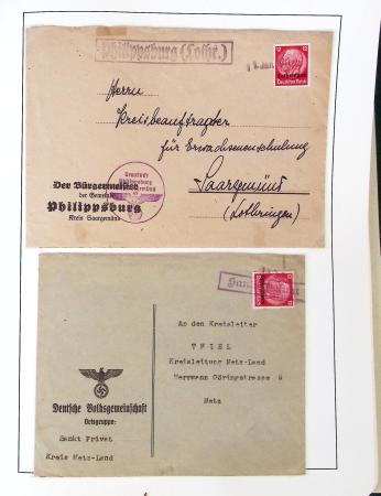 1849-1959, Collection bien fournie en album LEUCHTURM,