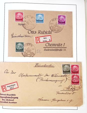 1849-1959, Collection bien fournie en album LEUCHTURM,
