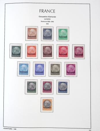 1849-1959, Collection bien fournie en album LEUCHTURM,