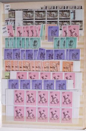 1919-2016 Huge Never hinged stock in sheets, mostly