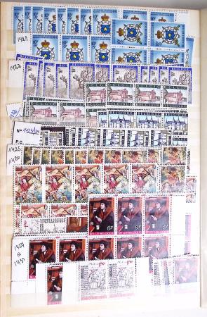 1919-2016 Huge Never hinged stock in sheets, mostly
