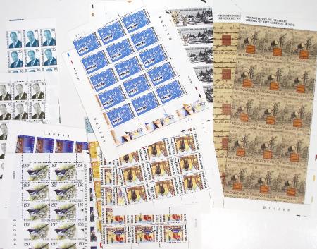 1919-2016 Huge Never hinged stock in sheets, mostly
