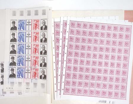 1919-2016 Huge Never hinged stock in sheets, mostly